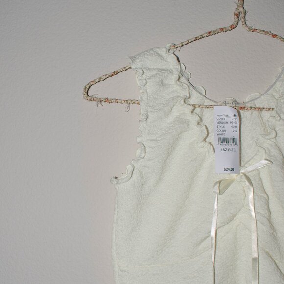 NWT PacSun John Galt Ruffle Trim Textured Tank Top - Picture 2 of 3